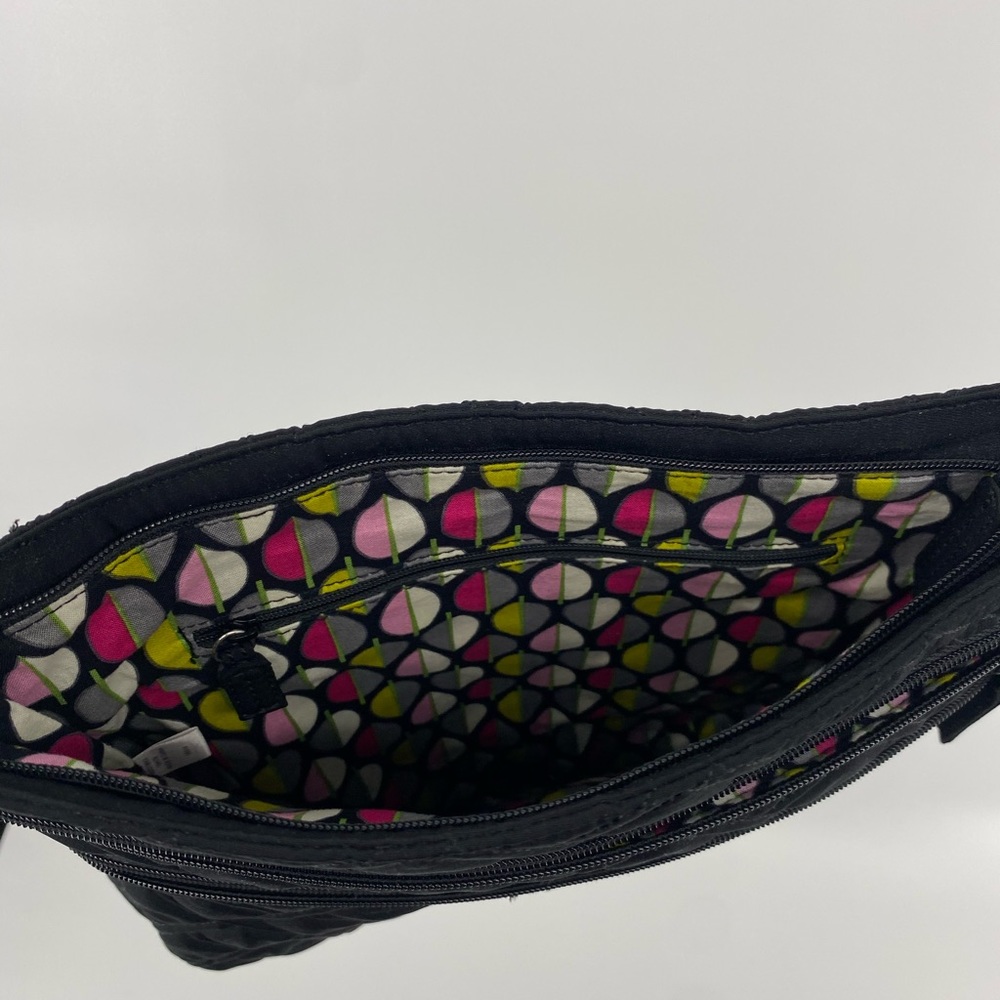 Vera Bradley Pleated Black Satchel - Picture 4 of 7